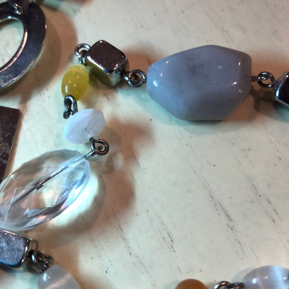 Lia Sophia Yellow Silver Tone Necklace - Picture 8 of 8